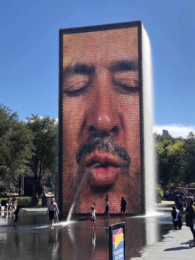 Crown Fountain, Mercedes Santana of Passports and Papers