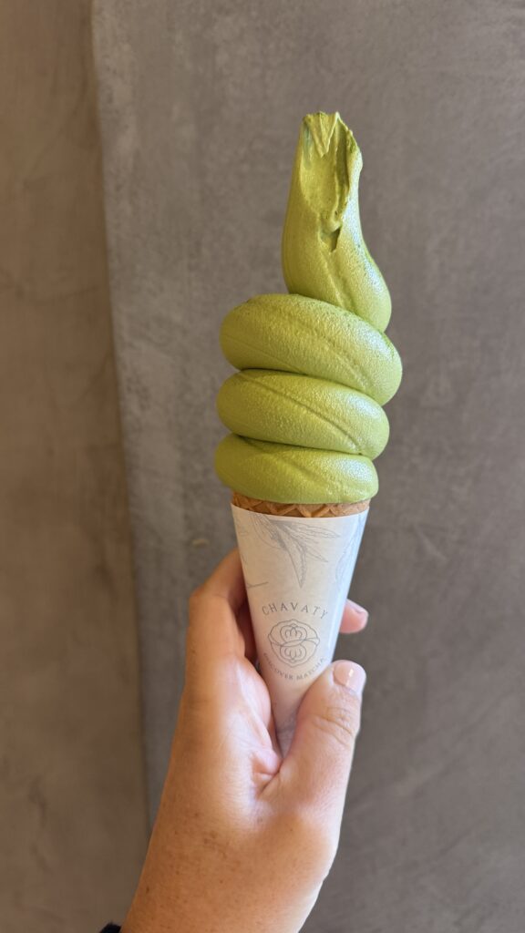Matcha soft serve from Chavaty Tea and Milk in Omotesando, Tokyo